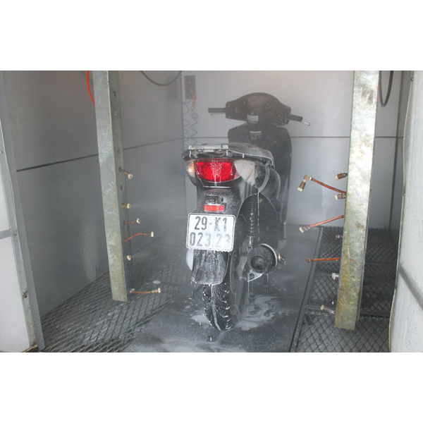 Nhà rửa xe máy tự động